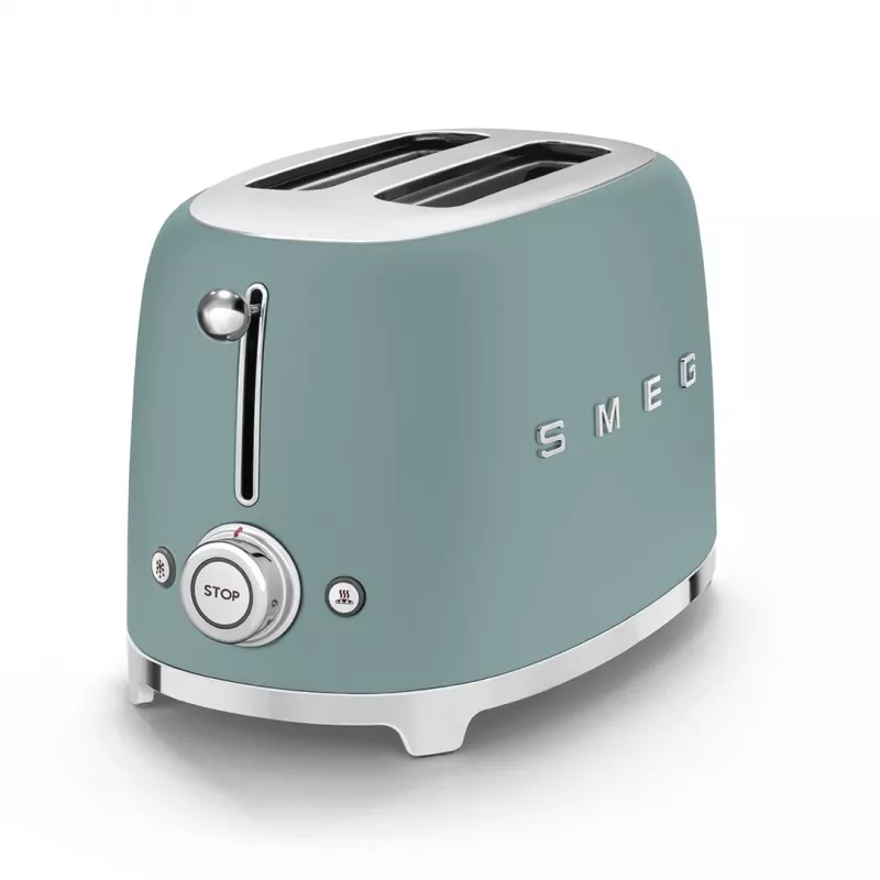 Toster Smeg TSF01EGMEU 6 2 kromki 950 W Chrom, Zielony