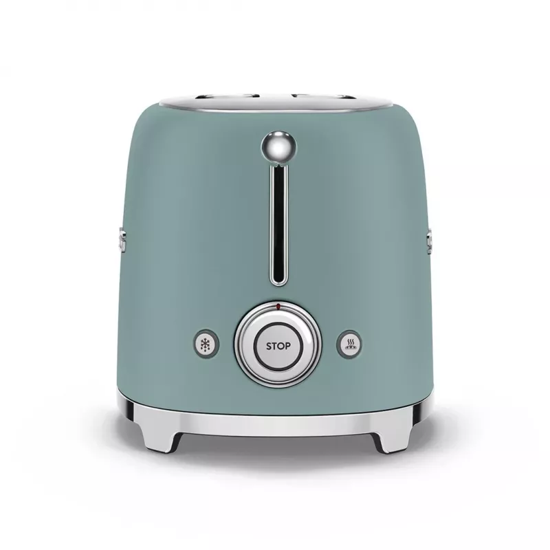 Toster Smeg TSF01EGMEU 6 2 kromki 950 W Chrom, Zielony