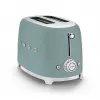 Toster Smeg TSF01EGMEU 6 2 kromki 950 W Chrom, Zielony