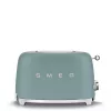 Toster Smeg TSF01EGMEU 6 2 kromki 950 W Chrom, Zielony