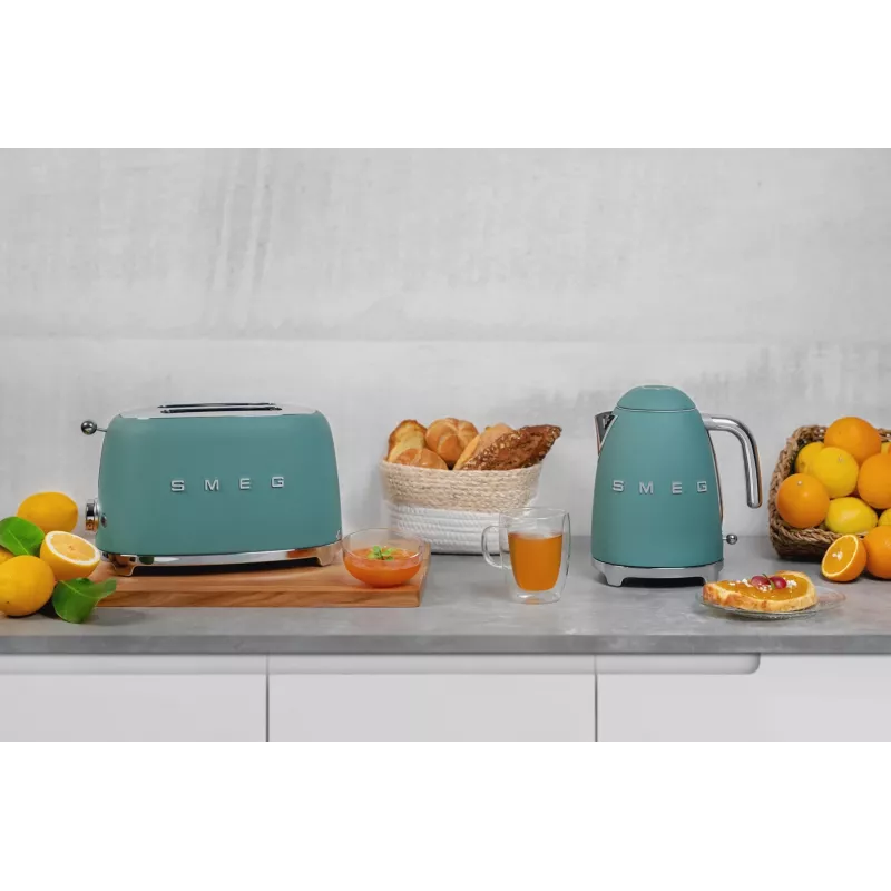 Toster Smeg TSF01EGMEU 6 2 kromki 950 W Chrom, Zielony