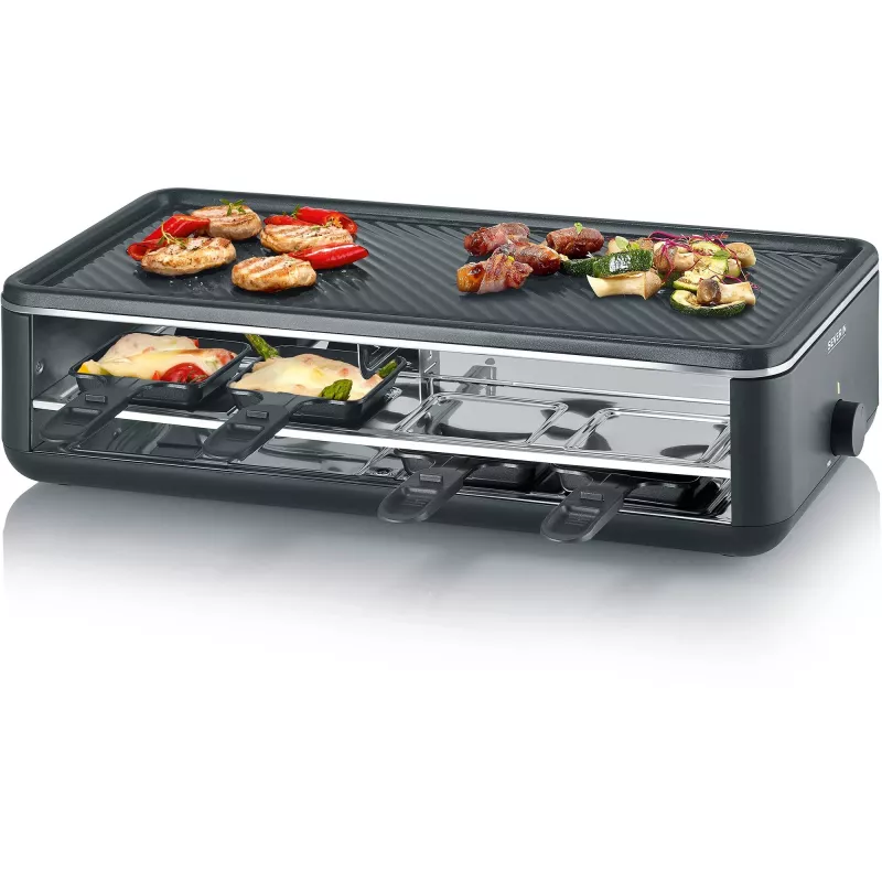 Severin RG 2365 Raclette Grill 8 osób 1300 W Czarny