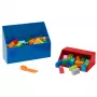 LEGO brick shovel 2-piece set , Storage Box czerwony/niebieski