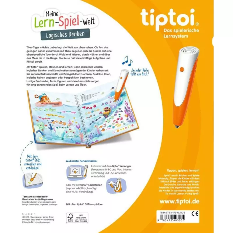 tiptoi Meine Lern-Spiel-Welt: Logisches Denken, książeczka edukacyjna