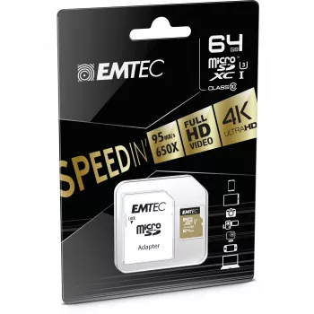 Karta pamięci Emtec 64 GB MicroSDXC Klasa 10 ECMSDM64GXC10SP