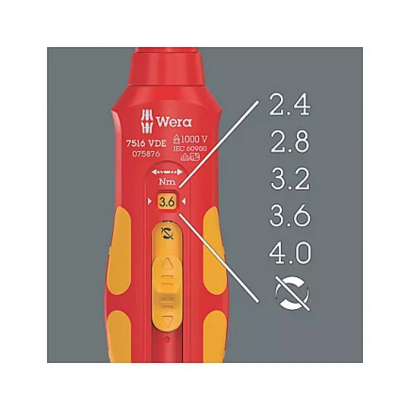 Klucz dynamometryczny Wera 05075876001 Mechaniczny 2.4 - 4 N⋅m