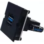 Bachmann 917.122 - USB A - USB 3.2 Gen 1 (3.1 Gen 1) - Czarny