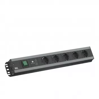 Listwa zasilająca Bachmann 300.030 2 m 5 gniazd AC stal nierdzewna