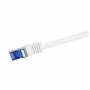 Logilink Professional Ultraflex - Kabel krosowy - RJ-45 (M) na RJ-45 (M) - 50 cm - 6 mm - S/FTP - Cat.7 przewód instalacyjny (Kabel) / CAT 6a (Porty) - Bezhalogenowy, formowany, bez zaczepów - Biały, R