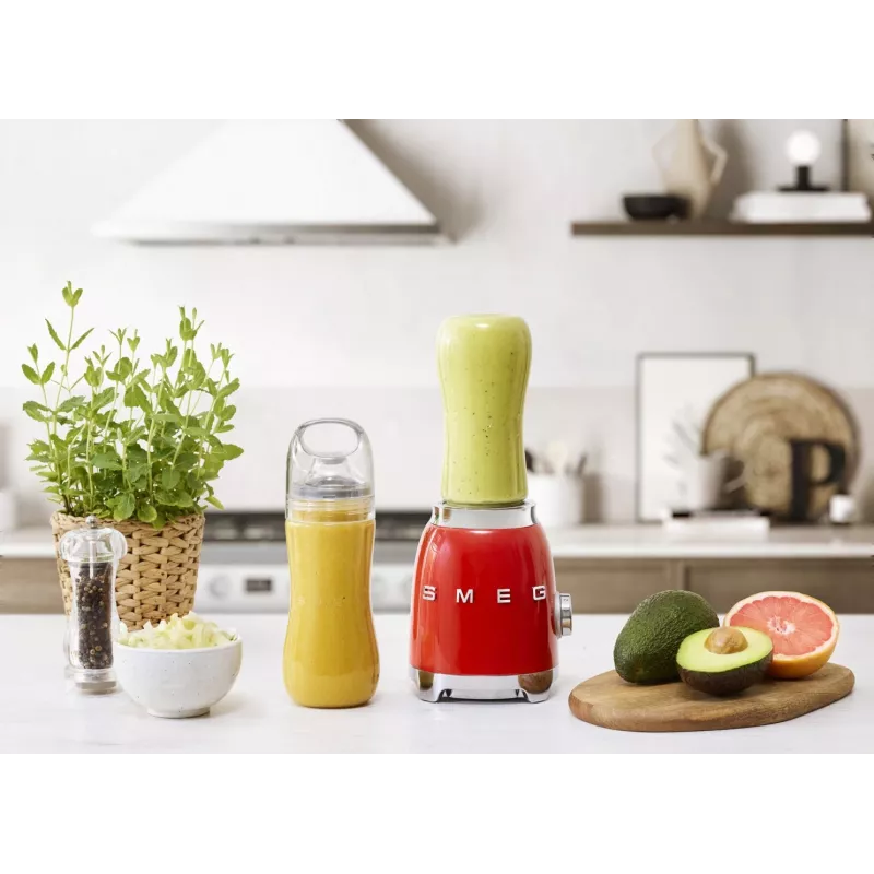 Blender Smeg PBF01RDEU, stal nierdzewna, czerwony