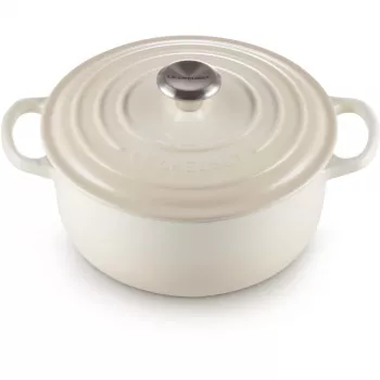 Le Creuset Signature Roaster okrągły 22cm Meringue kremowy (21177227164430)