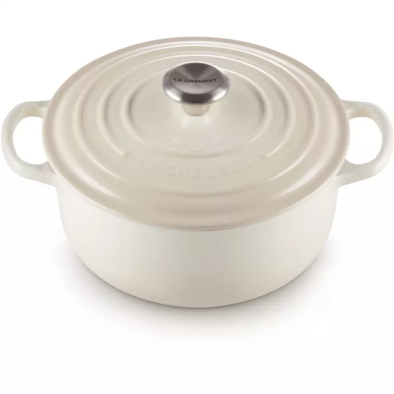 Le Creuset Signature Roaster okrągły 22cm Meringue kremowy (21177227164430)