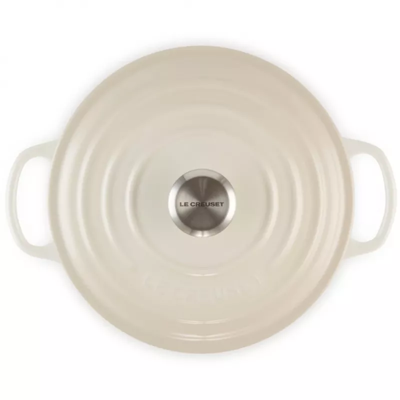 Le Creuset Signature Roaster okrągły 22cm Meringue kremowy (21177227164430)
