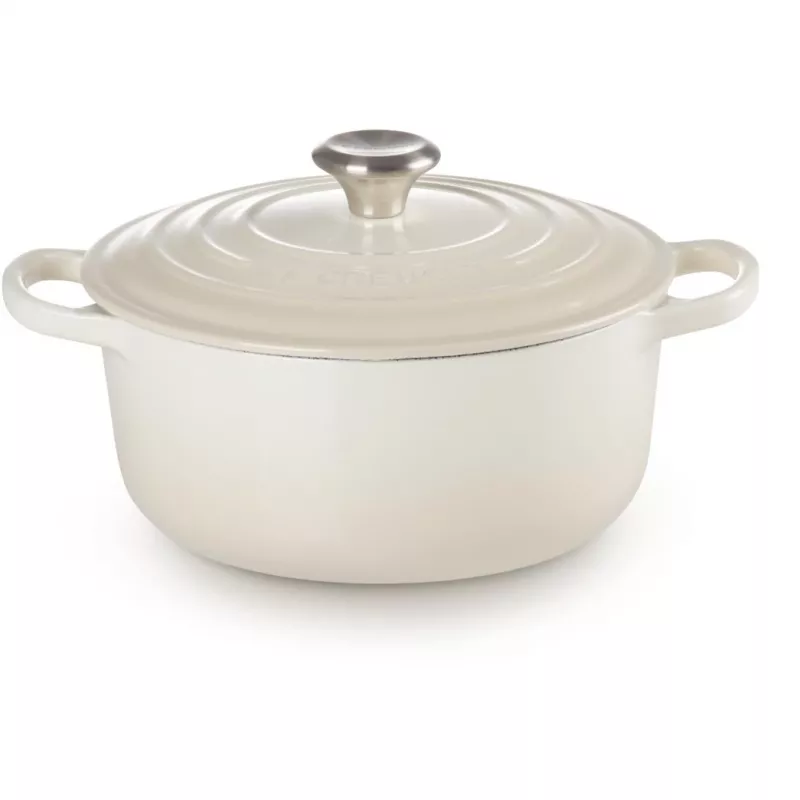 Le Creuset Signature Roaster okrągły 22cm Meringue kremowy (21177227164430)