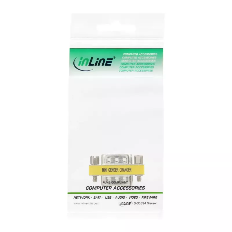 Adapter InLine DB15 HD VGA S-VGA męski męski