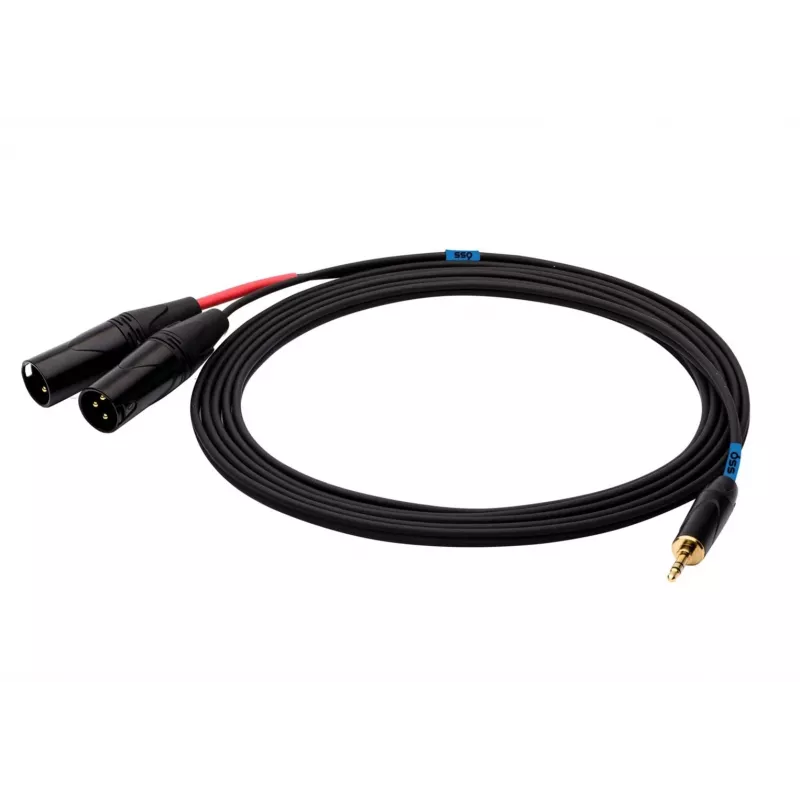SSQ kabel Jack Stereo 3.5 mm na 2x XLR męski MIXLR3 — kabel audio 3 m
