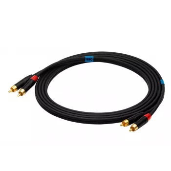 SSQ RCARCA3 - Kabel 2x RCA - 2x RCA - 3 m, Czarny