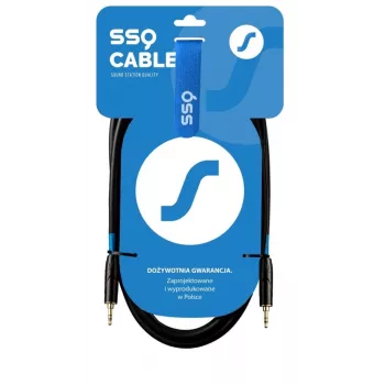 Kabel SSQ MIMI2 SS-1425 Mini Jack Stereo 3,5 mm - Mini Jack Stereo 3,5 mm 2 m Czarny
