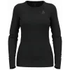 Odlo BL TOP crew neck l/s MERINO 200 damska koszulka, rozmiar S, czarny