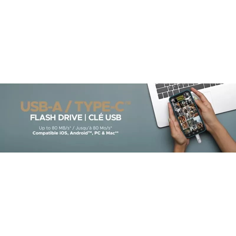 Pamięć USB Emtec 128 GB USB Typ-A USB Typ-C D280