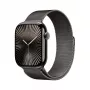 Zegarek inteligentny Apple Watch Series 10 GPS + Cellular 46mm tytanowy koperta w kolorze łupkowym z pętlą milanese w kolorze łupkowym - S/M