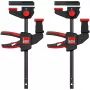 Zacisk stołowy Bessey EZR15SET jednoręczny, szerokość zacisku 150 mm, głębokość gardzieli 60 mm, czarny/czerwony