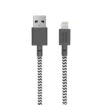 Kabel USB-A do Lightning Native Union Belt kabel XL 3 m Czarny Biały