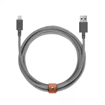 Kabel USB-A do Lightning Native Union Belt kabel XL 3 m Czarny Biały