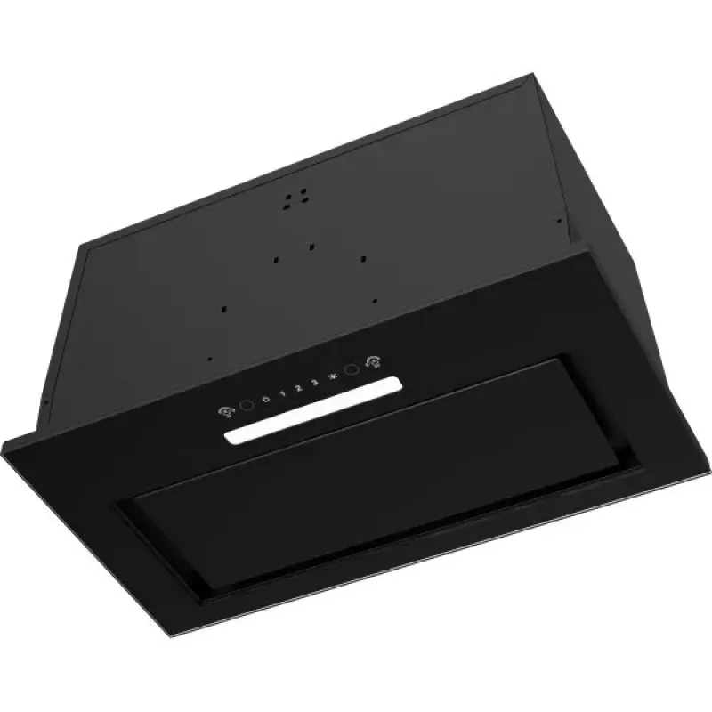 Okap kuchenny do zabudowy MPM MPM-54-OWS-01, 54 cm, wyciąg/pochłaniacz, 3 prędkości, czarny, szkło/stal