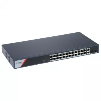 Zarządzalny przełącznik Hikvision DS-3E1512HP-SI-8P2T2F Gigabit Ethernet 26 portów PoE