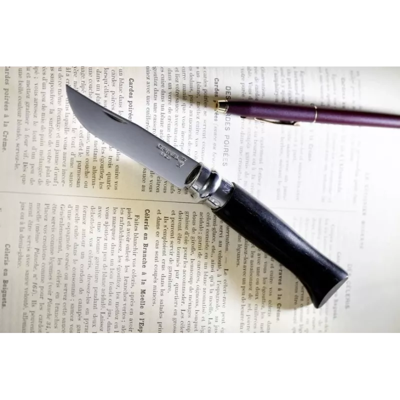 Nóż scyzorykowy Opinel N°08 Collector Czarny długość ostrza 8,5 cm