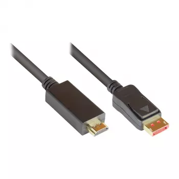 Kabel wideo Alcasa DP14-HDMI10 10m DisplayPort do HDMI Czarny