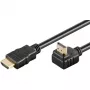 Goobay HDMI 2.0 kątowy kabel 90° z Ethernetem 4K 60Hz 5 m Czarny