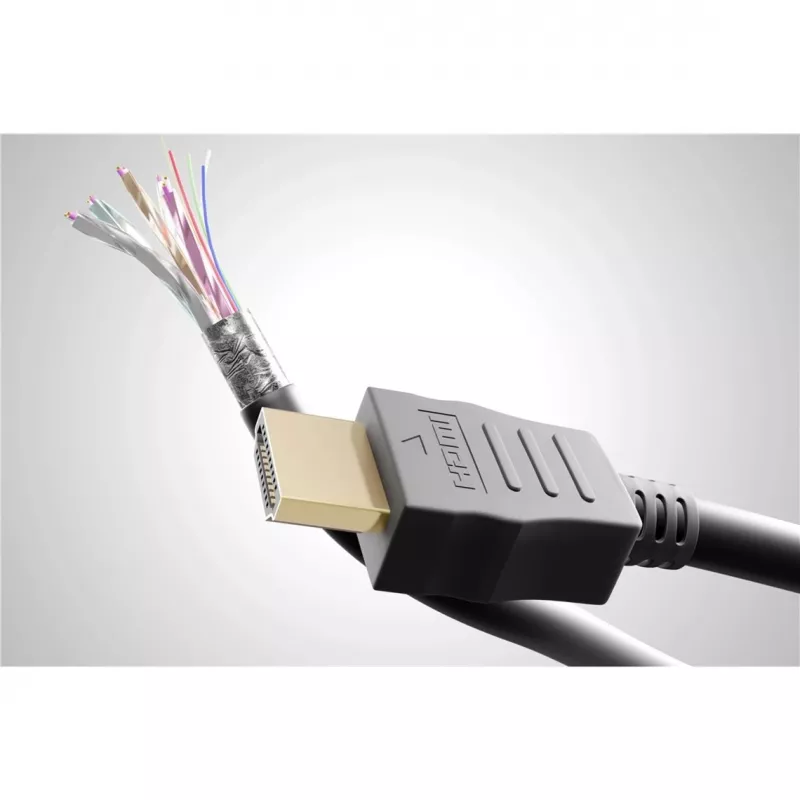 Goobay HDMI 2.0 kątowy kabel 90° z Ethernetem 4K 60Hz 5 m Czarny