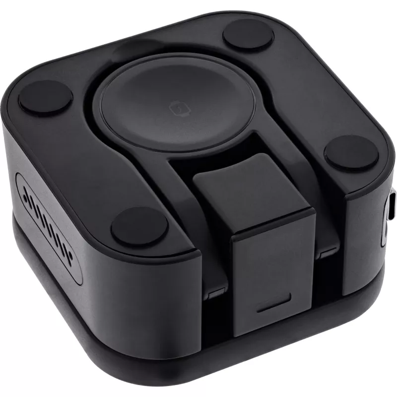 Wewnętrzna ładowarka bezprzewodowa InLine 33392T do słuchawek, zestawów słuchawkowych, smartfonów i smartwatchy – zasilanie USB 9/12 V, czarna