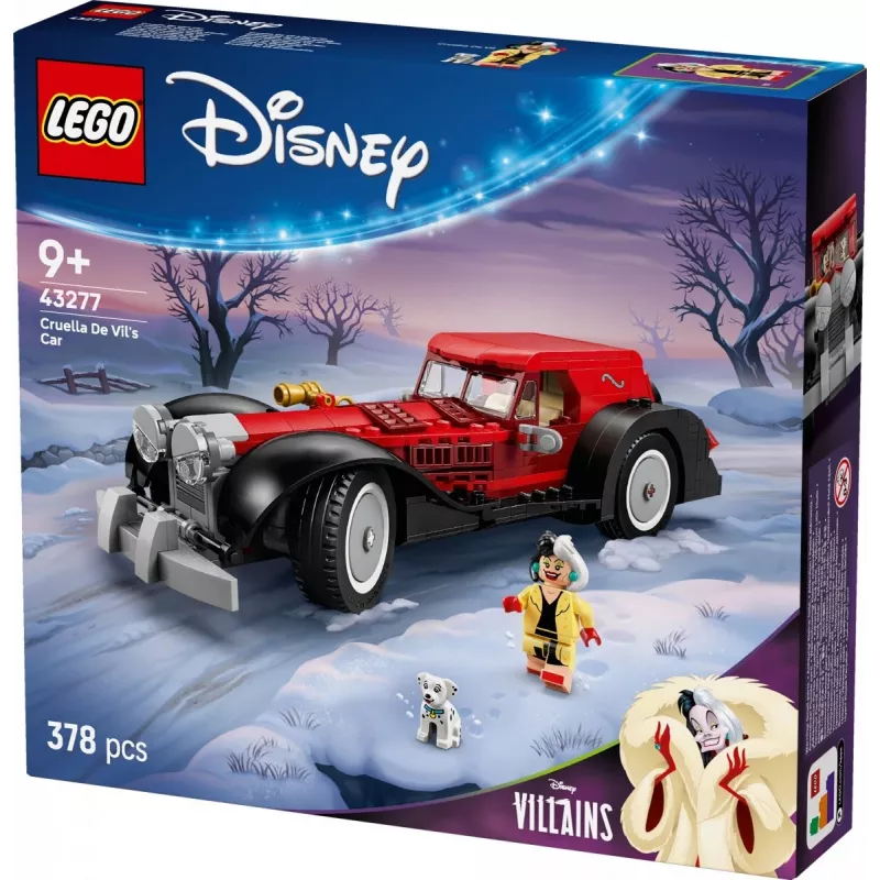 Zestaw LEGO Cruella De Vil's Car 43277 – kolekcjonerski zestaw konstrukcyjny