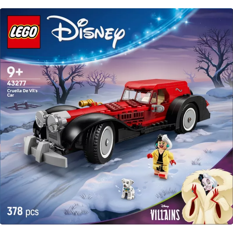 Zestaw LEGO Cruella De Vil's Car 43277 – kolekcjonerski zestaw konstrukcyjny