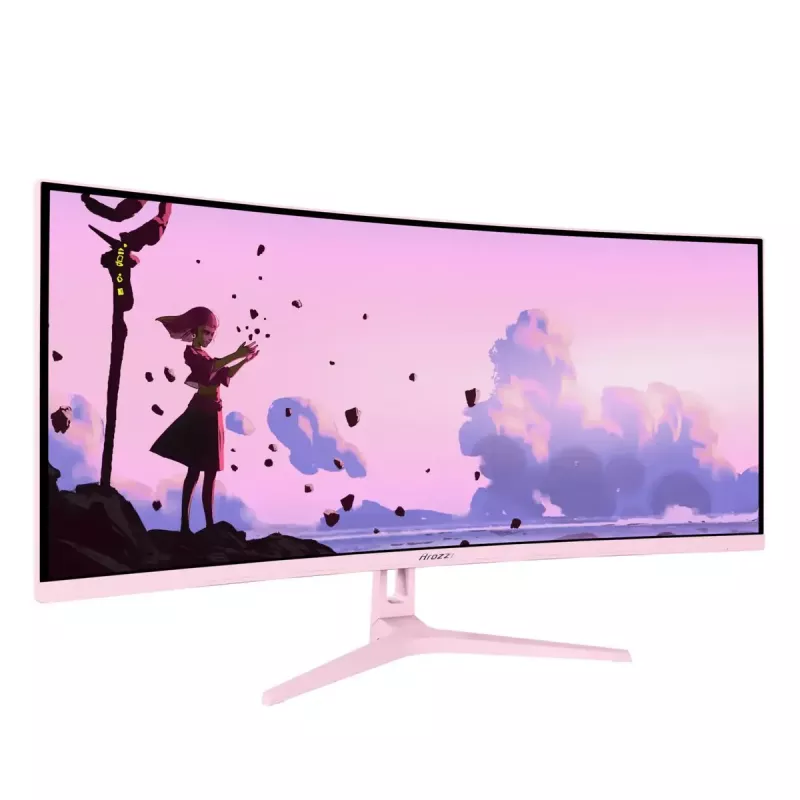Curved computer monitor Arozzi Nova 34 inch (86.4 cm) 3440×1440 21:9 LED 1 ms Pink