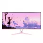 Curved computer monitor Arozzi Nova 34 inch (86.4 cm) 3440×1440 21:9 LED 1 ms Pink