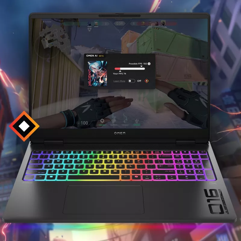 HP OMEN MAX by HP Laptop 16-ah0099ng - Intel Core Ultra 9 275HX - Win 11 Home - GeForce RTX 5090 - 64 GB RAM - 2 TB SSD NVMe, Performance - 40,6 cm (16 cali)