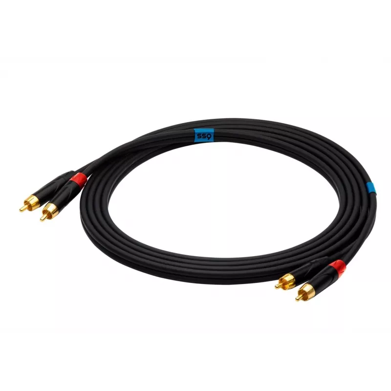 SSQ RCARCA2 SS-1432 Kabel 2x RCA - 2x RCA 2 m Czarny