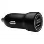 Ładowarka samochodowa d bramante re-charge — USB-C 30W + USB-A 18W, 12–24V, czarna