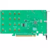 HighPoint Host Bus Adapter Rocket 1104 PCI-Ex16v3 - 4x M.2 NVMe - NVMe - PCI-Express