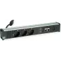 Listwa zasilająca Bachmann CONI 912.18118 z 3 gniazdami CEE7 i 2 portami sieciowymi CAT6a