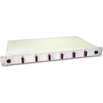 Lightwin LWL Splice Box, 12 włókien, 6x DSC Multimode, 50/125µm OM4 Pigtail Splice Boxes (SPBOX 12G50 OM4 DSC)