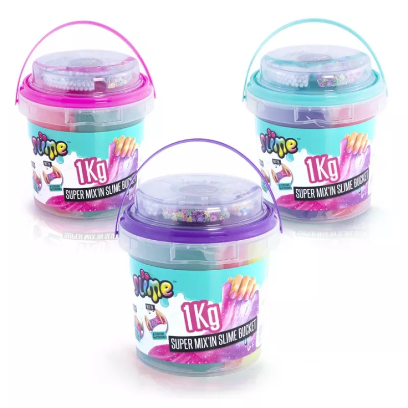 Canal Toys Slime Super Wiadro śluzu 1 kg Wielokolorowy od 6 lat
