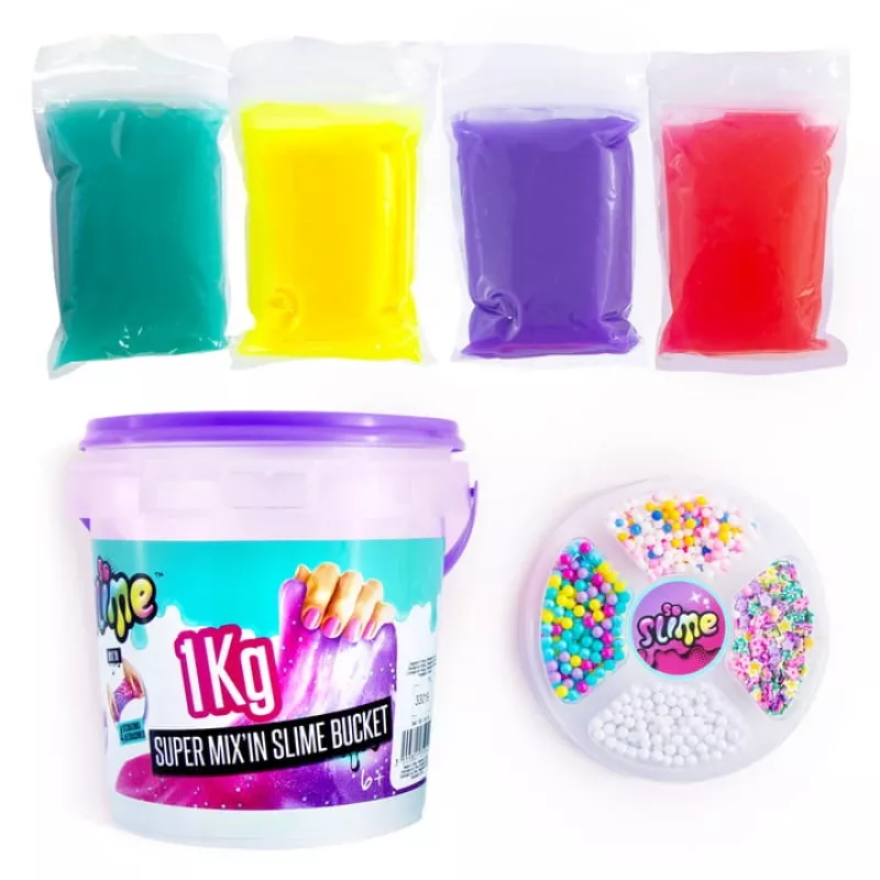 Canal Toys Slime Super Wiadro śluzu 1 kg Wielokolorowy od 6 lat