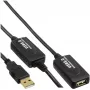 Przedłużacz USB InLine 5771000120 — 20 m, wtyk USB A męski na gniazdo USB A żeńskie, czarny