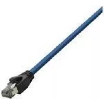 Logilink - kabel krosowy - RJ-45 (M) do RJ-45 (M) - 15 m - SFTP, PiMF - KAT. 8.1 - bezhalogenowy, formowany, okrągły, bez zaczepów - niebieski (CQ8106S)