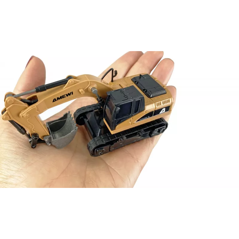 Model koparki RC Amewi 22747, skala 1:64, silnik elektryczny, dla dzieci od 6 lat